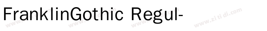 FranklinGothic Regul字体转换